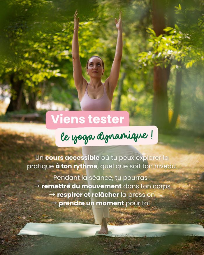 Venir tester le yoga dynamique avec Camille
